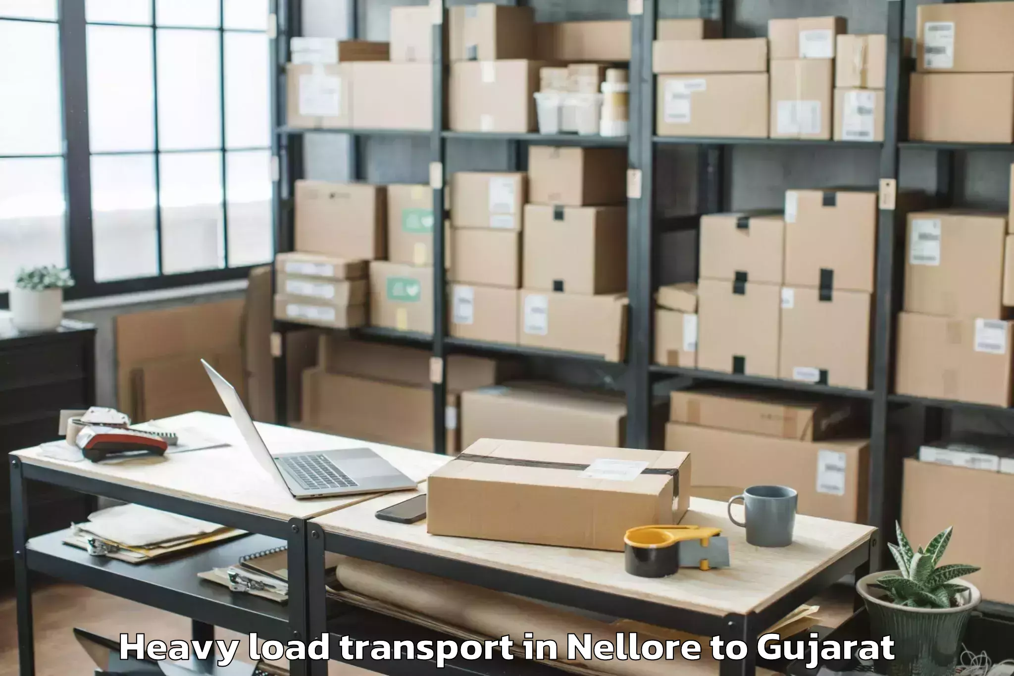 Book Your Nellore to Saurashtra University Rajkot Heavy Load Transport Today